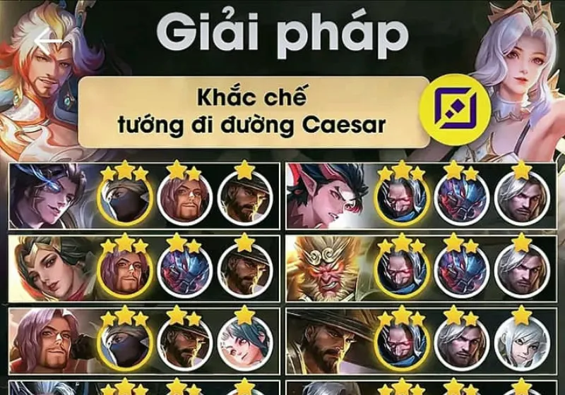 Các tướng trong Liên Quân Mobile khắc chế