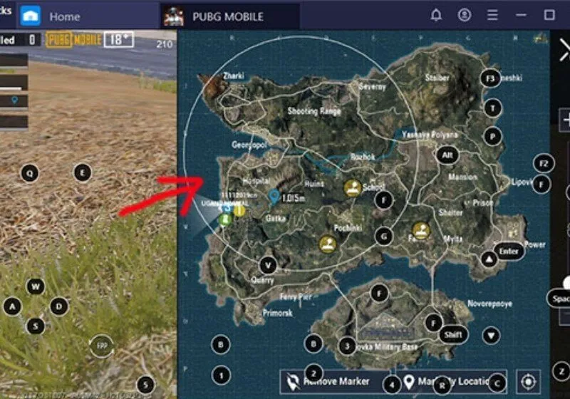 Ý nghĩa của các ký hiệu trên bản đồ PUBG Mobile